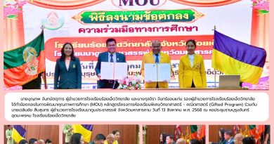 โรงเรียนนาดูนประชาสรรพ์ จังหวัดมหาสารคาม ร่วมทำบันทึกข้อตกลงความร่วมมือทางวิชาการ (MOU) ประจำปีการศึกษา 2568