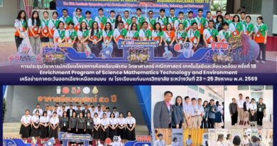 การประชุมวิชาการ นักเรียนโครงการห้องเรียนพิเศษวิทยาศาสตร์ คณิตศาสตร์ เทคโนโลยีและสิ่งแวดล้อม ครั้งที่ 18 เครือข่ายภาคตะวันออกเฉียงเหนือตนบน